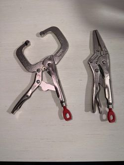 Milwaukee Locking C-Clamp and Long Nose Pliers Set
