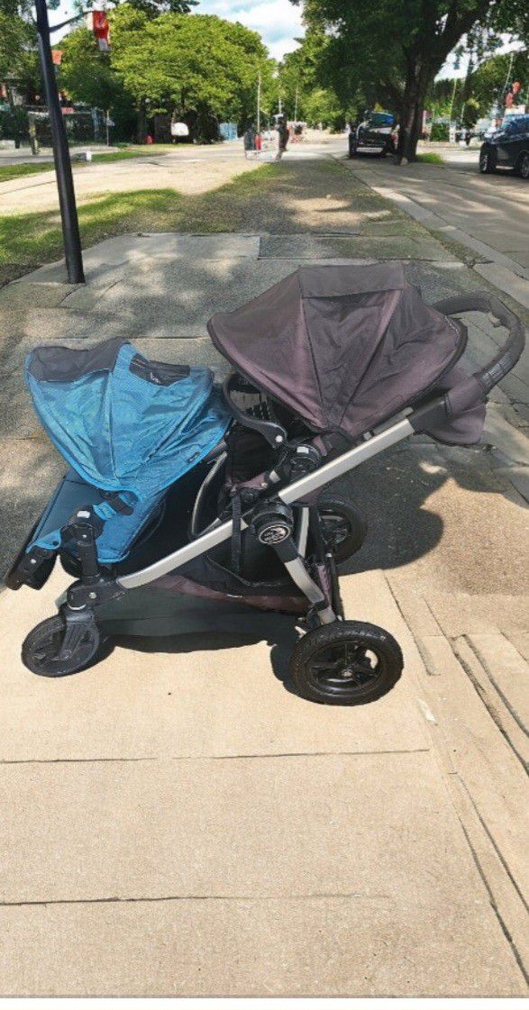 city select double stroller 
