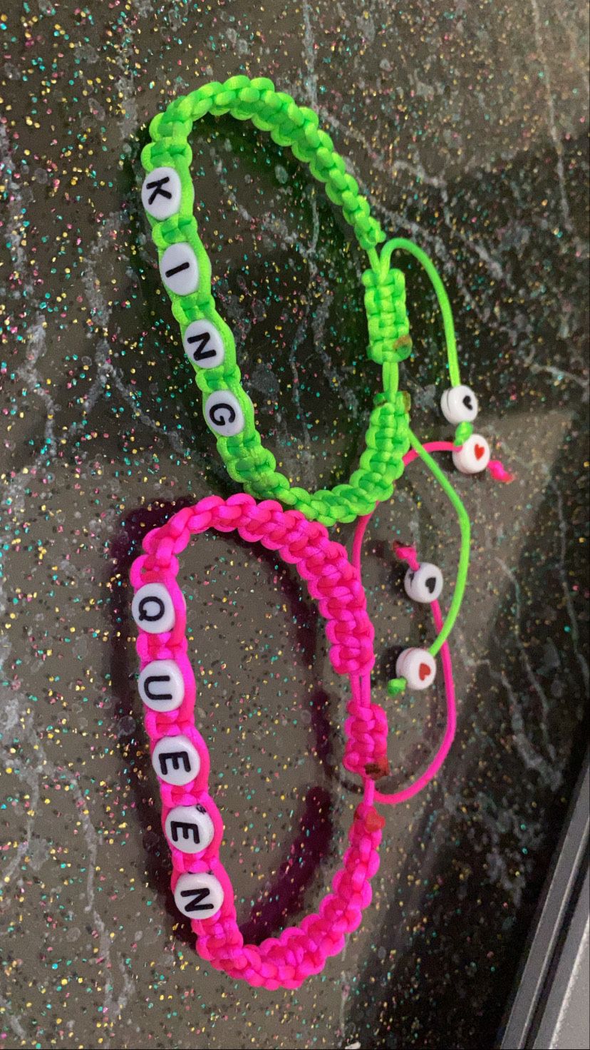 Custom couple bracelets