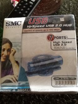 New smc network USB Hi speed USB 2.0 HUB 7 port new in box