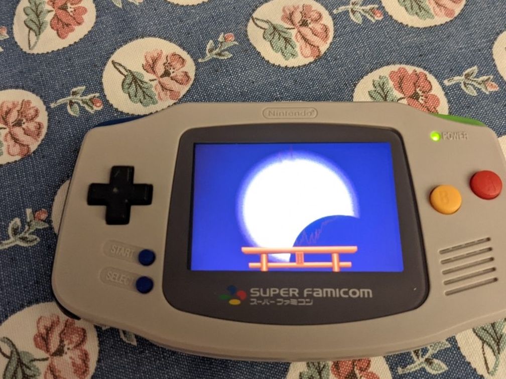 Game Boy Advance AGB 001 w/ FunnyPlaying IPS V2 Screen