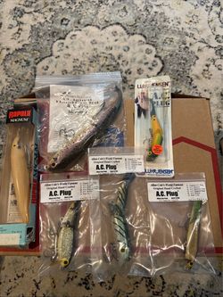 Vintage Allan Cole A.C. Plug Luhr Jensen Rapala Fishing Lures NOS Lot of 6 NIP