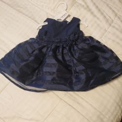 Carter's Little Collection Navy Blue Dress
