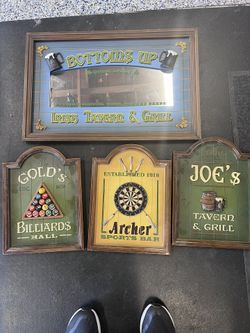 Man Cave Art Decco Pool Darts