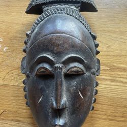 African Face Mask Hand Carving L:12