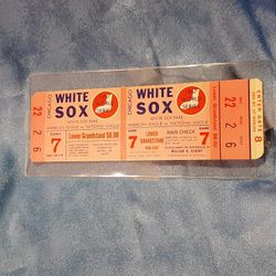 1967 chicago white Sox phantom ticket. MINT world series game 7