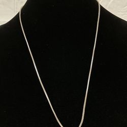.925 Silver 24” Franco Link Chain 