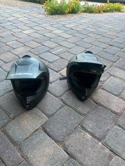 2 Polaris youth helmets