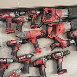 Mix Of Tools Dewalt Hilti Milwaukee 
