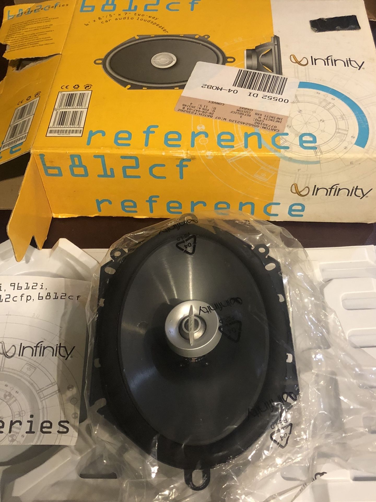 Infinity Reference 6812 Cf Two Way Car Audio Loudspeaker