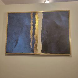 Sunset Blue Canvas Wall Art 