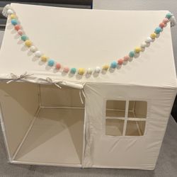 Kids Tent Indoor Playhouse, Kids Play Tent Large Kid Playhouse Toys Toddler Tent Play House with Pennant