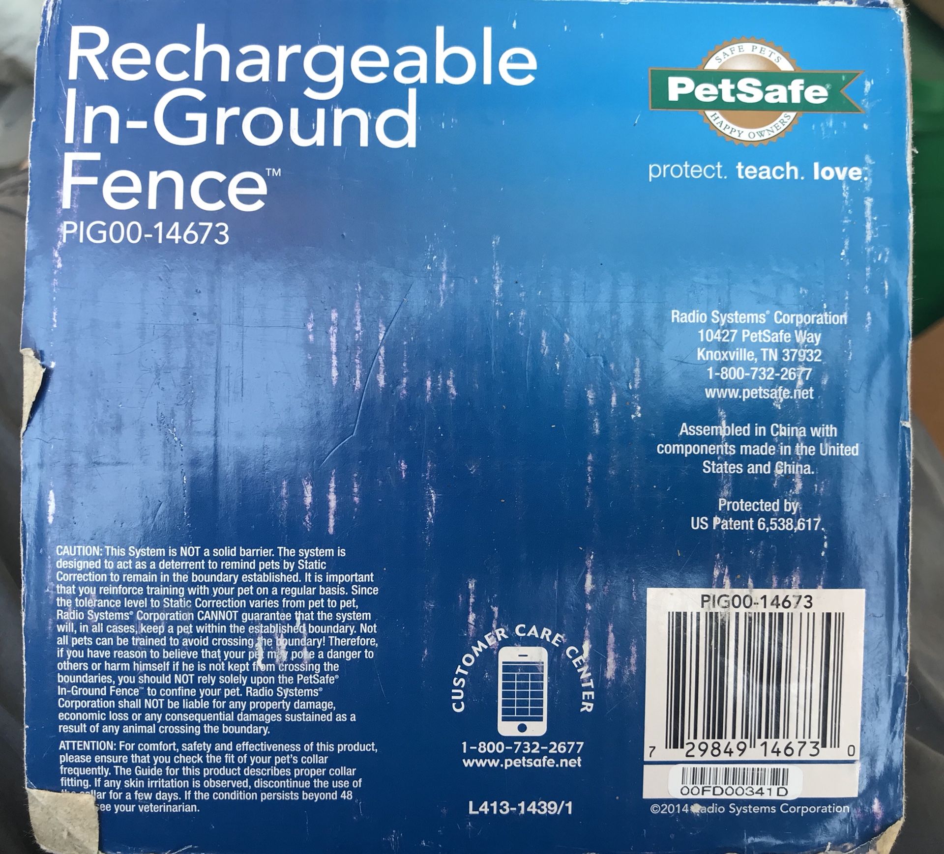 Rechargeable in-ground Fence