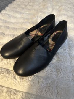 BORN Sebra Leather Slip On Loafers