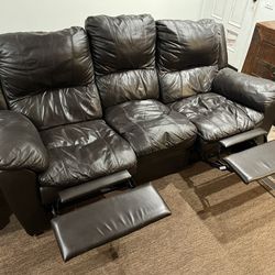 Free Leather Recliner Sofa