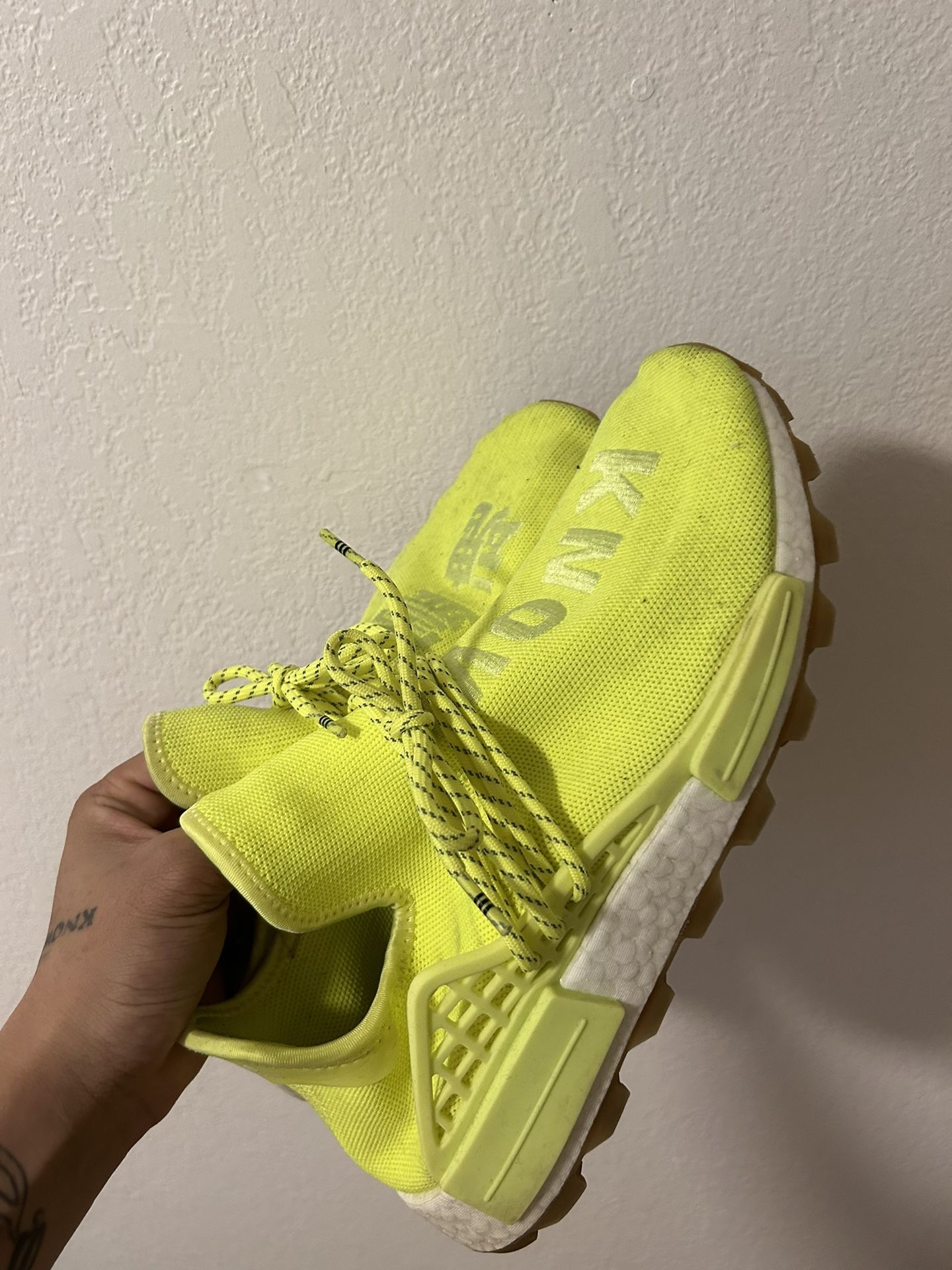 adidas gazelle silver green womens Adidas NMD HU Pharrell Human Race Scarlet – SoleMate Sneakers main image 1