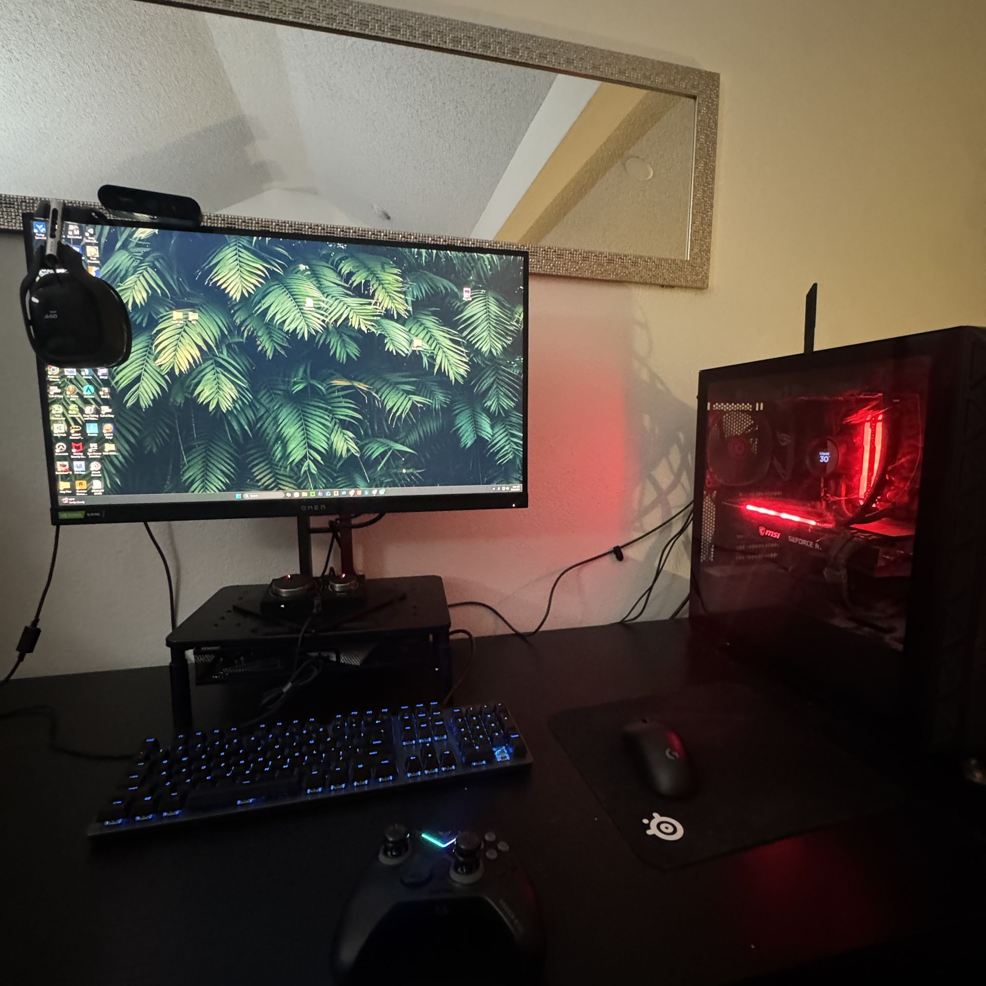 Full High-End Gaming Setup – RTX 3080 / Ryzen 7 / 32GB / 2TB SSD / 27” QHD Monitor + Brio + Astro A40 
