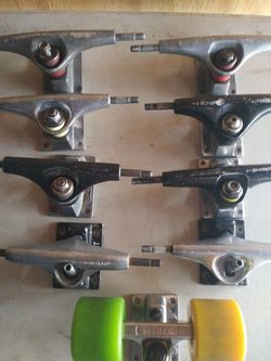 Skateboard trucks and wheels misc
