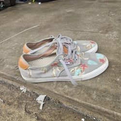 Vans Chima Ferguson Floral Skate Shoes Mens 12 Gray Tropical Print