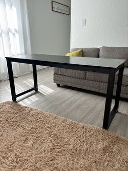 Black Wood Top Desk/office