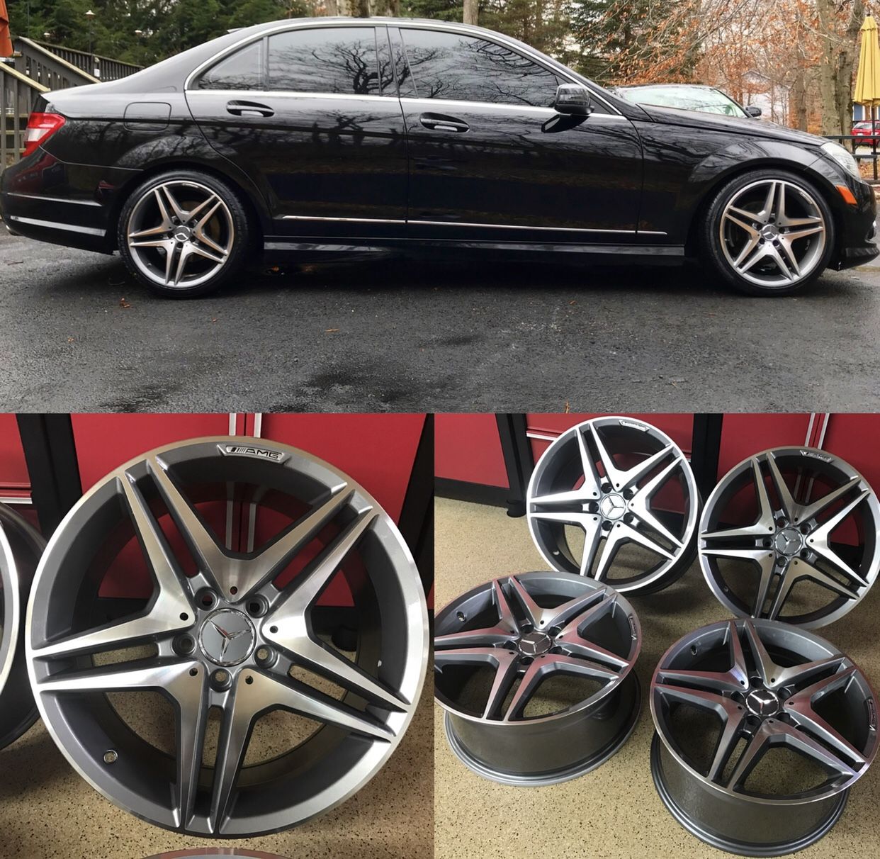 18 inches Mercedes Benz amg rims brand new 5 stars gunmetal