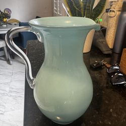 Blue Glass pitcher