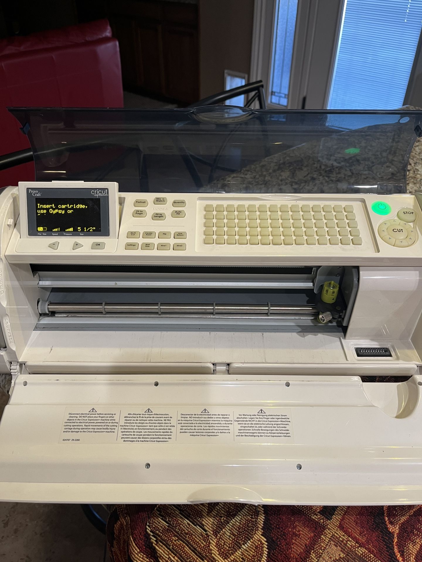 Cricut Expression with 64 Cartridges and More