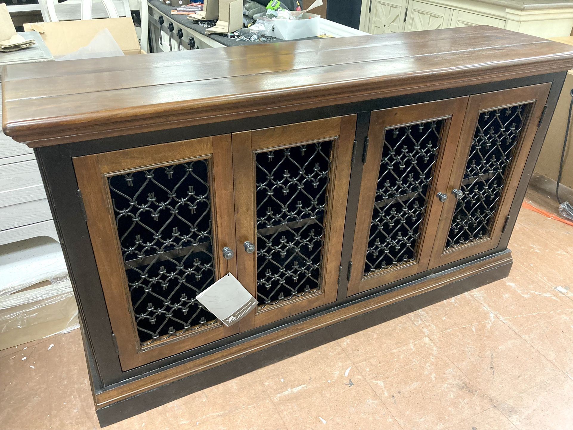 New 65” Server — SOLID WOOD