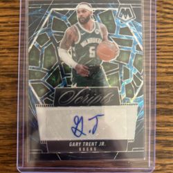 2024/25 Panini Mosaic - Gary Trent Jr. Genesis Mosaic Scripts Auto - Bucks SP