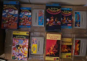 Lot of 4 SUPER FAMICOM Games Nintendo READ DESCRIPTION