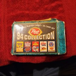 94 Collection POST cereal Baseball Cards