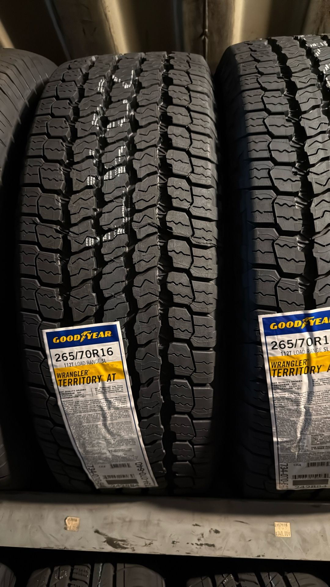 265/70/16 Goodyear Tires 