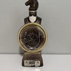 1968 Jim Beam Ruidoso Downs horse racing decanter from New Mexico