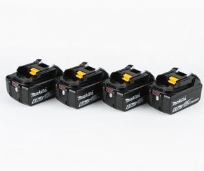 🔥 (4 Pack) Makita 18V LXT BL1860B 6.0Ah Lithium-Ion Battery – OEM High Capacity