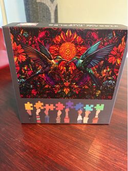 Colorful Hummingbirds Jigsaw Puzzle - Multicolor