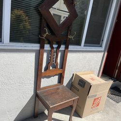 Antique Hall Tree / Coat Rack 