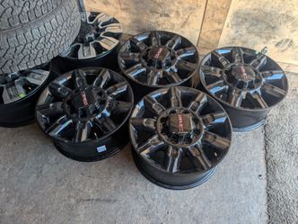 New 20s stock wheels of 2026 gmc Sierra 2500 hd at4