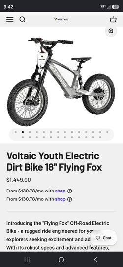 Voltaic flying fox 18" ebike