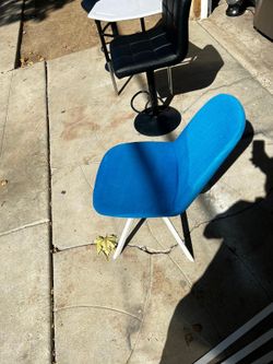 Blue Metal Chair