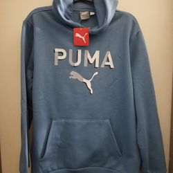 PUMA SHADOW FL TD52137 MEN'S HOODIE SWEATER SIZE LARGE BLUE HORIZON BRAND NEW WITH TAGS CHECK OUT THE REST OF MY OFFERS. 