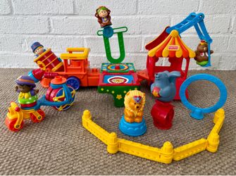 Vintage Fisher Price Little People Circus Train and Accessories