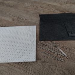 13’’Crochet Blocking Board with 20 Pegs/