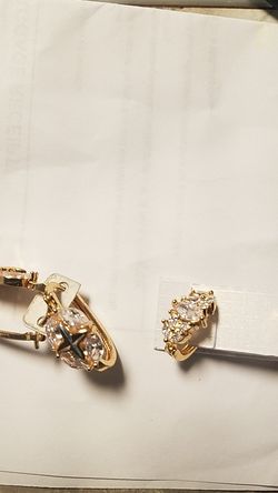 Aretes de oro laminado Mejico