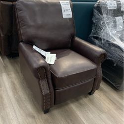 Brown Leather Sofa Chair 