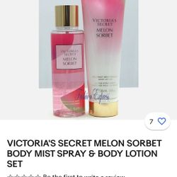 Victoria's Secret Melon Sorbet Fragrance Mist & Body Lotion