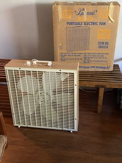 Vintage Mid Century Box Floor Fan 