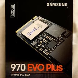 Samsung 970 EVO Plus NVMe M.2 Internal SSD 500GB 3500MB/s Black SEALED NEW! 