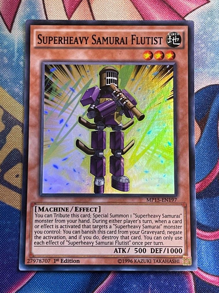 Yu-Gi-Oh! Superheavy Samurai Flutist - MP15-EN197 - 1st Ed Super Rare - NM