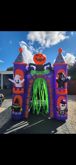 9ft Halloween Inflatable Haunted Castle Archway