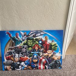 super hero canvas